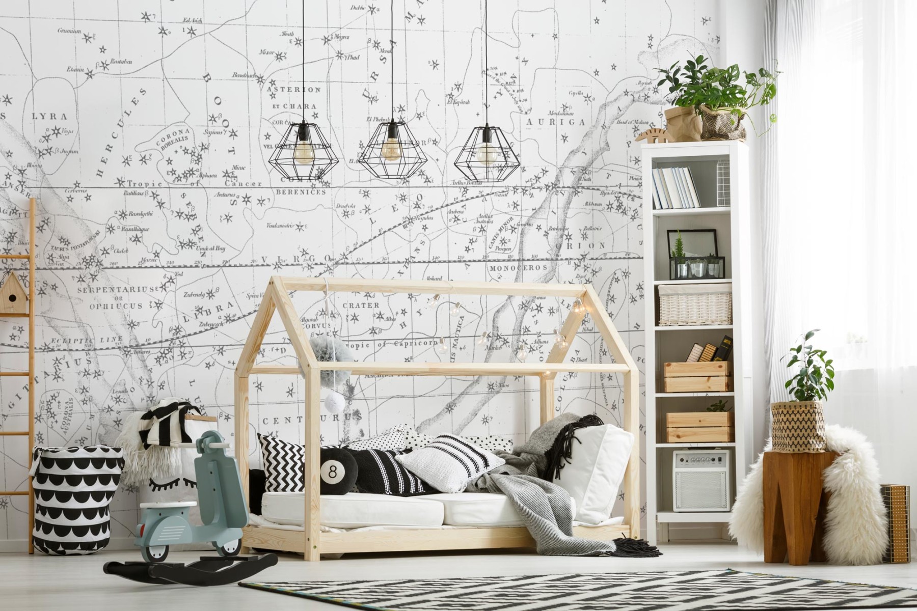 Celestial Star Map - White - Kids Wallpaper | Grafico Melbourne Celestial Star Map - White - Kids Wallpaper | Grafico Melbourne