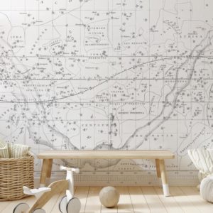 Celestial Star Map - White - Kids Wallpaper | Grafico Melbourne Celestial Star Map - White - Kids Wallpaper | Grafico Melbourne