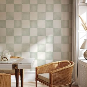 CheckerWatercolour-SageGreen-01