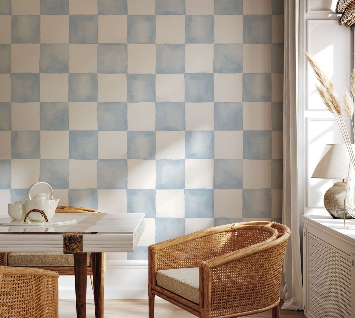 CheckerWatercolour-SlateBlue-01