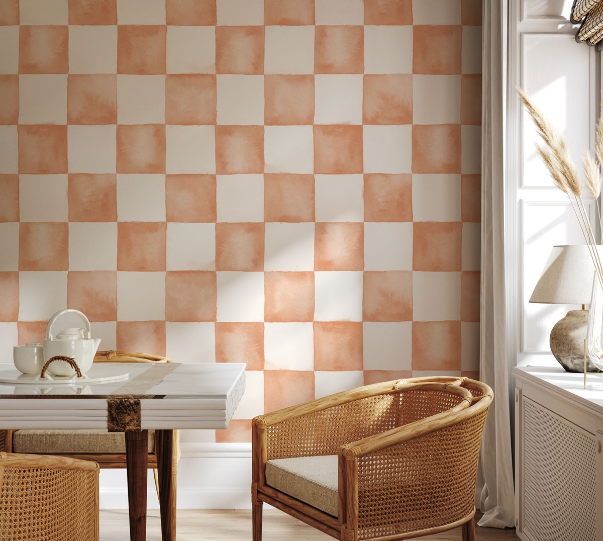 CheckerWatercolour-Terracotta-01