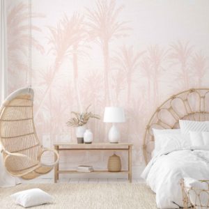 Coastal Palm - Blush Wallpaper | Grafico Melbourne