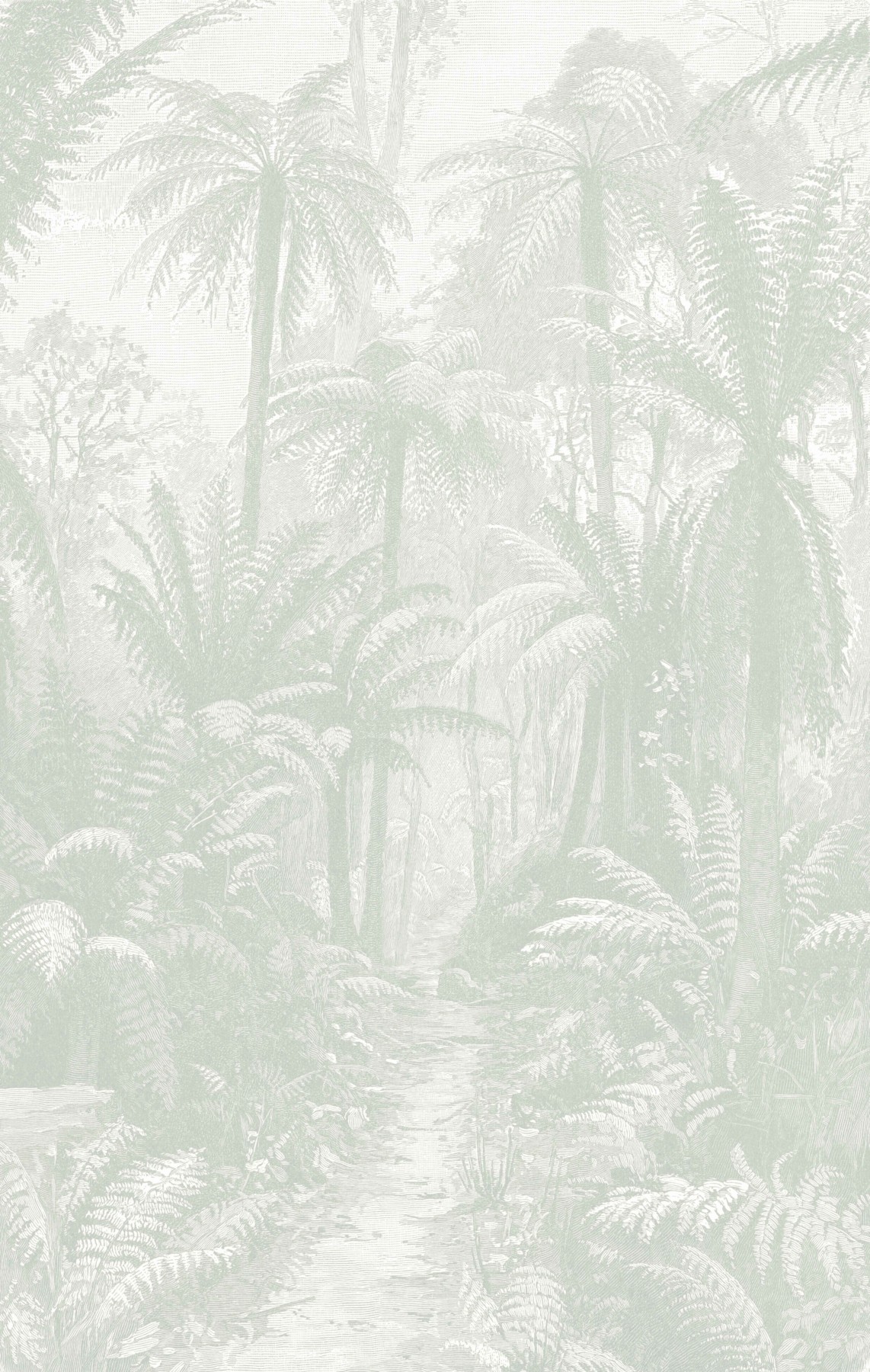 Fern Jungle - Light Sage Green Wallpaper | Grafico Melbourne Fern Jungle - Light Sage Green Wallpaper | Grafico Melbourne